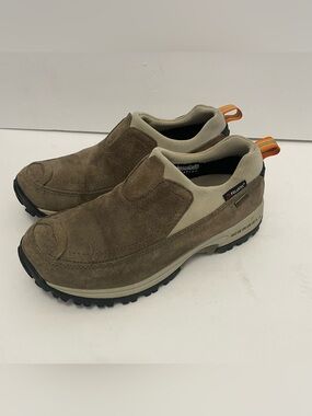 Merrell Polar Moc Waterproof Womens 7 Dark Taupe Suede Insulated Slip On Shoes